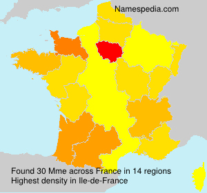 Surname Mme in France