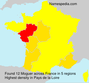 Surname Moguer in France