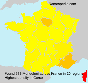 Surname Mondoloni in France