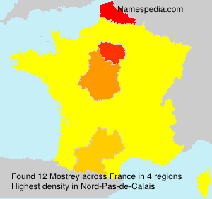 Surname Mostrey in France Surname Mostrey in France