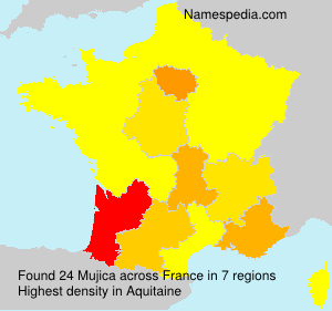 Surname Mujica in France