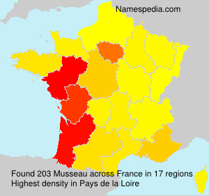 Surname Musseau in France