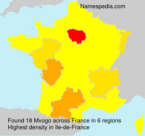 Surname Mvogo in France