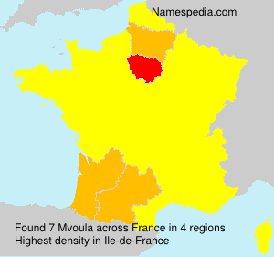 Surname Mvoula in France