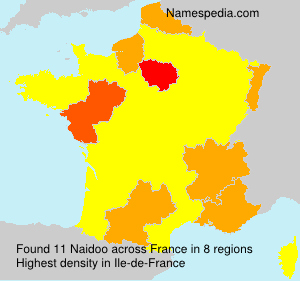 Surname Naidoo in France