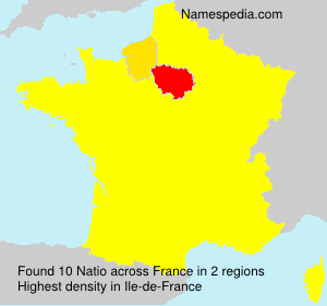 Surname Natio in France