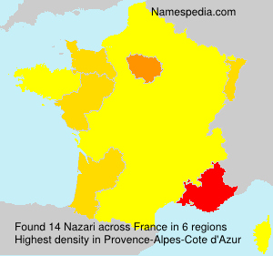 Surname Nazari in France