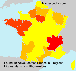 Surname Nevou in France