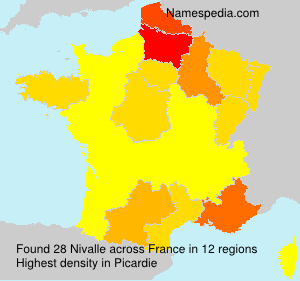Surname Nivalle in France