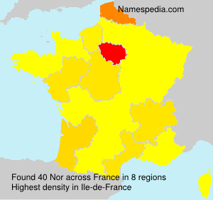 Surname Nor in France