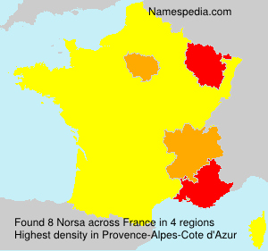 Surname Norsa in France