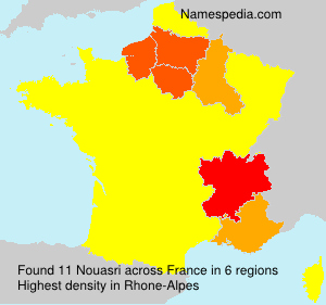 Surname Nouasri in France