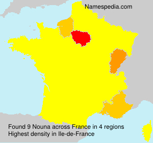 Surname Nouna in France