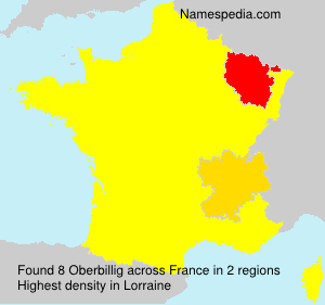 Surname Oberbillig in France