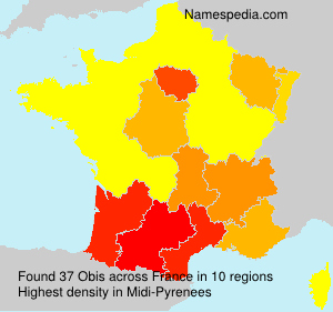 Surname Obis in France
