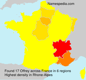 Surname Offrey in France