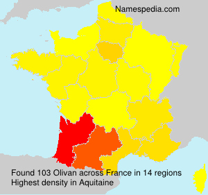 Surname Olivan in France