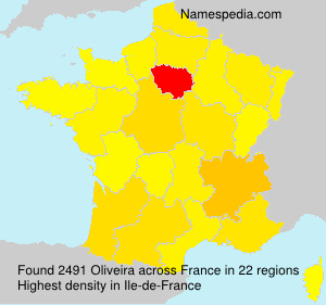 Surname Oliveira in France