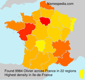 Surname Olivier in France