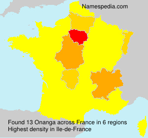 Surname Onanga in France