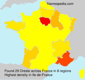 Surname Oreste in France