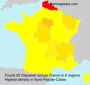 Surname Ossowski in France