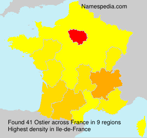 Surname Ostier in France