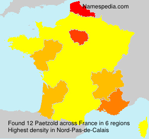Surname Paetzold in France