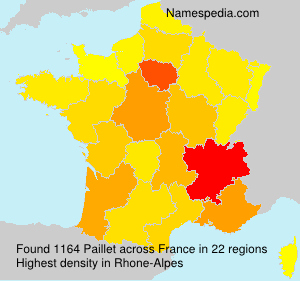 Surname Paillet in France