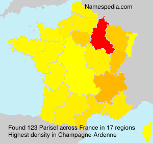 Surname Parisel in France