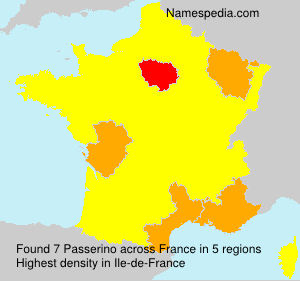 Surname Passerino in France