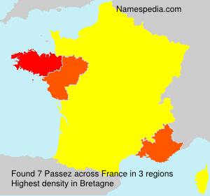 Surname Passez in France