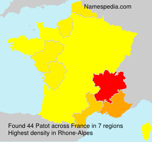 Surname Patot in France