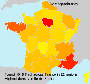 Surname Paul in France