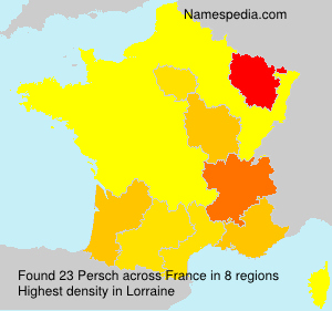 Surname Persch in France