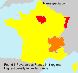 Surname Peya in France
