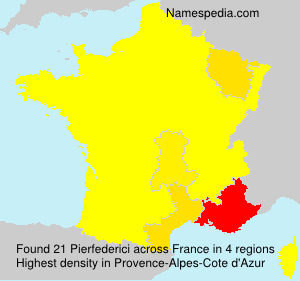 Surname Pierfederici in France