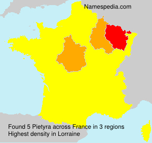 Surname Pietyra in France