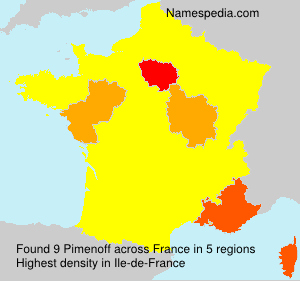 Surname Pimenoff in France Surname Pimenoff in France