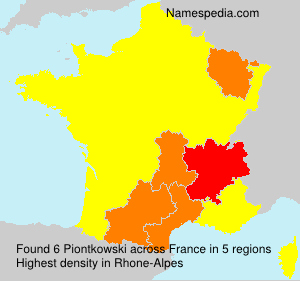 Surname Piontkowski in France