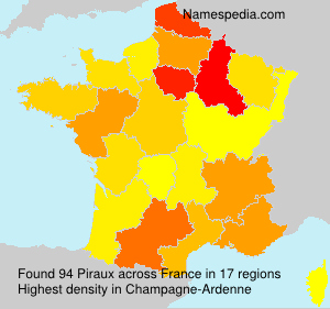 Surname Piraux in France