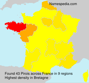 Surname Pirois in France