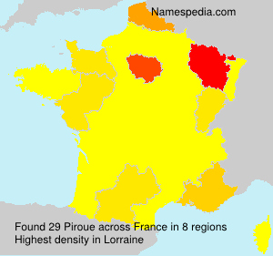 Surname Piroue in France
