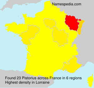 Surname Pistorius in France