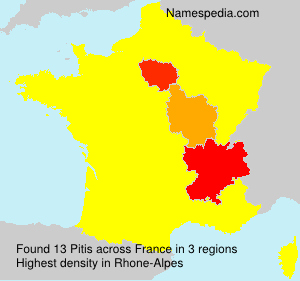 Surname Pitis in France