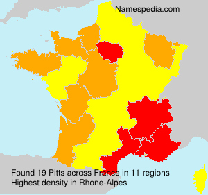 Surname Pitts in France