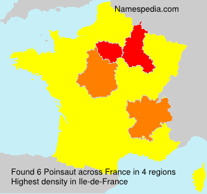 Surname Poinsaut in France
