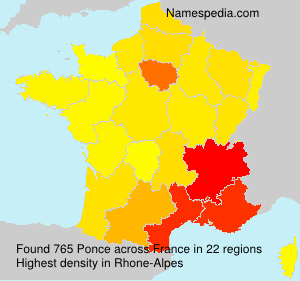 Surname Ponce in France