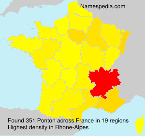 Surname Ponton in France