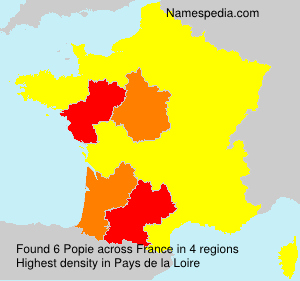 Surname Popie in France